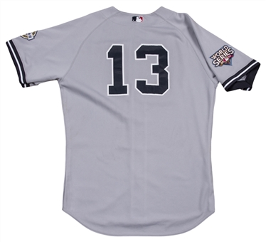 2009 Alex Rodriguez World Series Game Used, Signed & Inscribed New York Yankees Road Jersey (Rodriguez LOA)